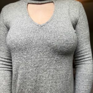 Turtleneck Cutout Sweater